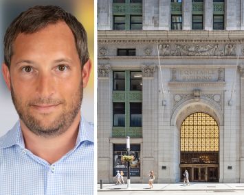 Savills's Zev Holzman and 120 Broadway.