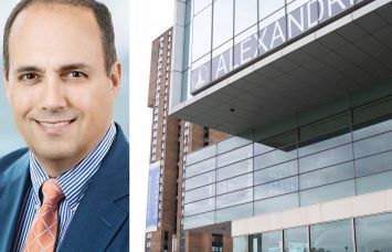Alexandria Real Estate CEO Peter Moglia and Alexandria Center for Life Sciences.