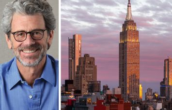 Empire State Realty Trust CEO Anthony Malkin and the Empire State Building.