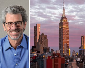 Empire State Realty Trust CEO Anthony Malkin and the Empire State Building.