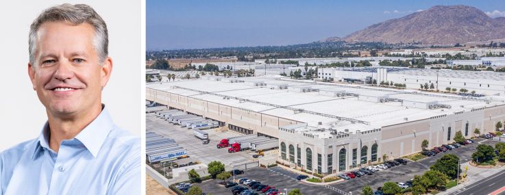 1001 Columbia Avenue in Riverside, Calif. and Walmart CEO, John Furner.