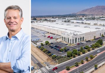 1001 Columbia Avenue in Riverside, Calif. and Walmart CEO, John Furner.