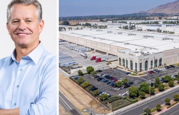1001 Columbia Avenue in Riverside, Calif. and Walmart CEO, John Furner.