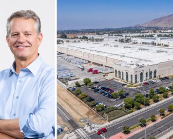 1001 Columbia Avenue in Riverside, Calif. and Walmart CEO, John Furner.