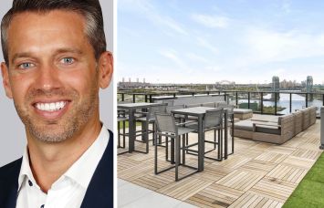 Cushman & Wakefield's Brad Domenico and 329 East 132nd Street in the South Bronx.