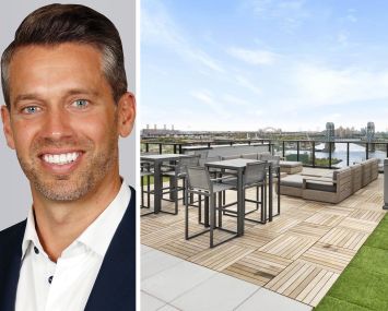 Cushman & Wakefield's Brad Domenico and 329 East 132nd Street in the South Bronx.