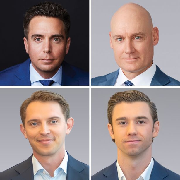 David Amsterdam, Peter Nicoletti, Dylan Kane and Zach Redding