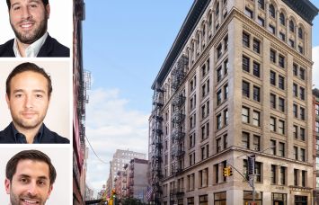 Rob Kluge (top), Brandon Charnas (center), Adam Henick (bottom), and 75 Spring Street.