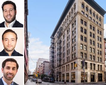 Rob Kluge (top), Brandon Charnas (center), Adam Henick (bottom), and 75 Spring Street.