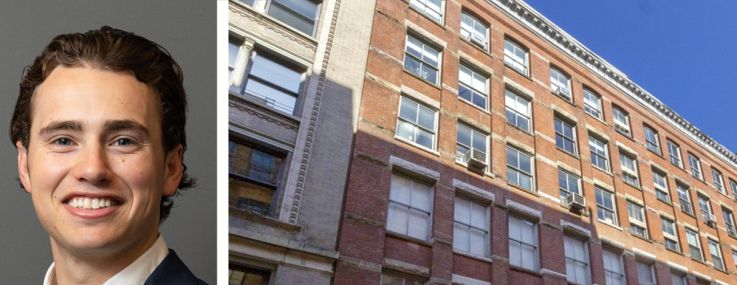 Newmark's Adam Spector (top) and Steven Rotter, and 109 Wooster Street.