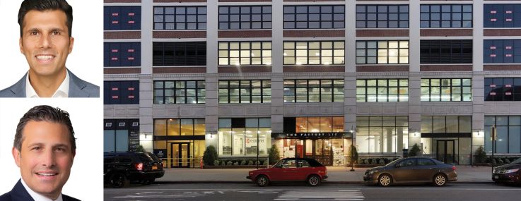Alex Rosenblum (top), Jordan Gosin (center), Brian Waterman (bottom) of Newmark and The Factory in Long Island City.