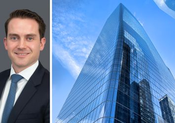 Brookfield CEO Connor Teskey and Two Manhattan West.