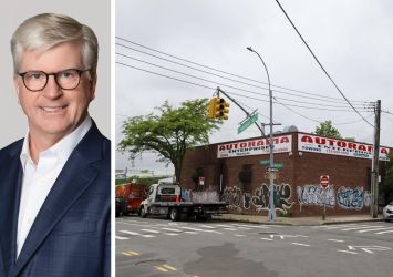 Realterm's Ed Brickley and 935 Garrison Avenue, the Bronx.