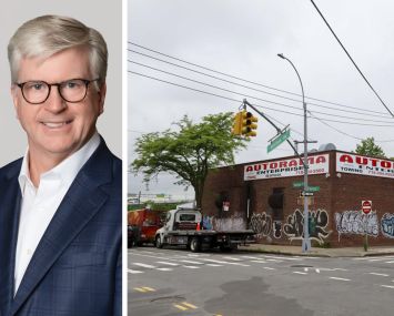 Realterm's Ed Brickley and 935 Garrison Avenue, the Bronx.