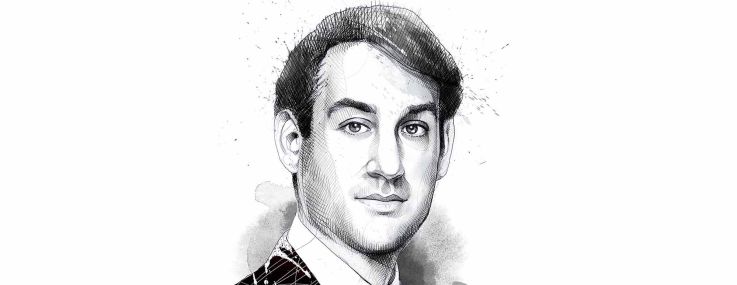 An illustrative portrait of Eli Simon.