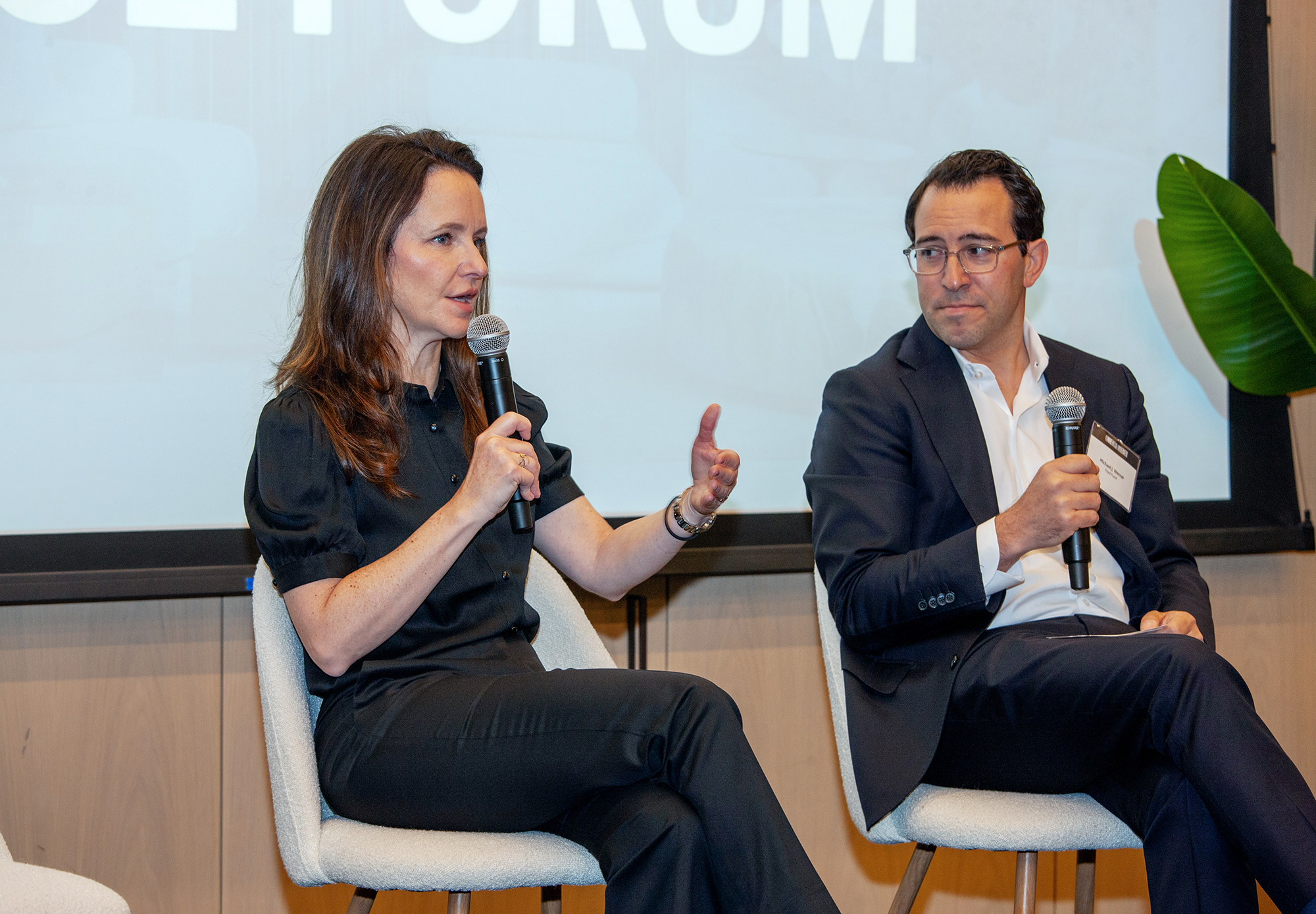 BXP’s Hilary Spann (left) and Fried Frank’s Michael Werner.
