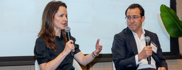BXP’s Hilary Spann (left) and Fried Frank’s Michael Werner.