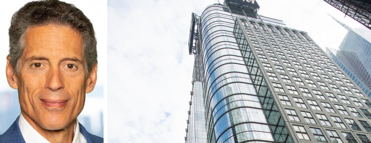 The Durst Organization's Jody Durst and 151 West 42nd Street.