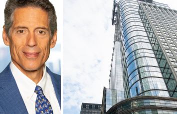The Durst Organization's Jody Durst and 151 West 42nd Street.