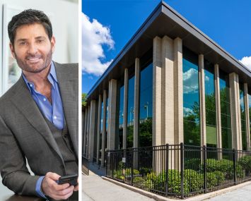 Joe Simone, president of Simone Development Companies, and 2510 Westchester Avenue, the Bronx.
