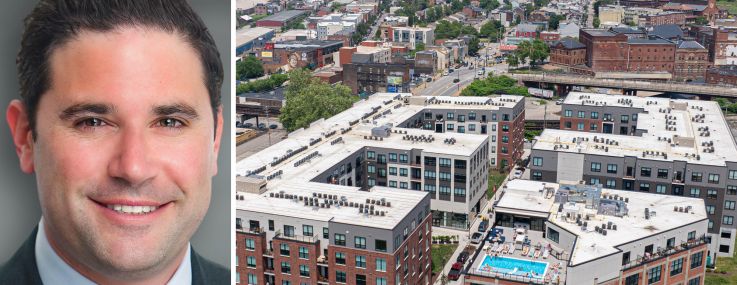 Walker & Dunlop's Jonathan Schwartz and Brewers Block apartment complex in Pittsburgh.