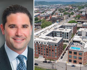 Walker & Dunlop's Jonathan Schwartz and Brewers Block apartment complex in Pittsburgh.