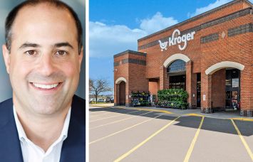 Continental Realty Corporation co-Chief Investment Officer Josh Dinstein and Delaware Community Plaza in Delaware, Ohio.