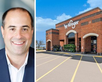 Continental Realty Corporation co-Chief Investment Officer Josh Dinstein and Delaware Community Plaza in Delaware, Ohio.
