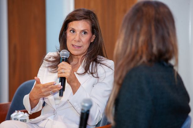 Kara McShane speaks on a panel at the Commercial Observer National Finance Forum.
