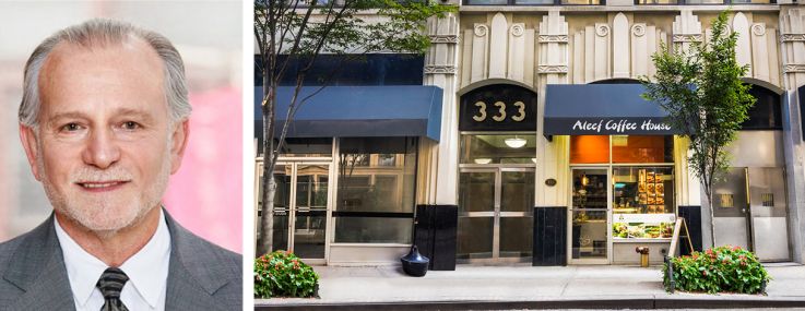 Neil Joffee (top) and Alan Steinberg of GFP Real Estate, and 333 West 39th Street.