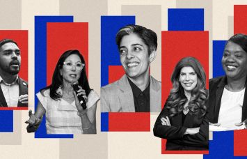 Illustration of Kenny Burgos, Suri Kasirer, Leila Borzorg, Julie Menin, and Sideya Sherman.