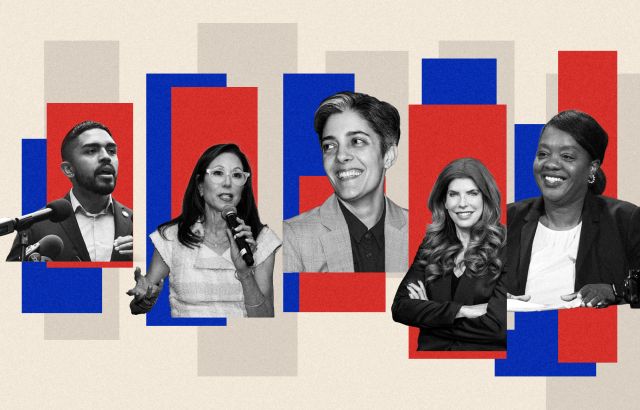 Illustration of Kenny Burgos, Suri Kasirer, Leila Borzorg, Julie Menin, and Sideya Sherman.