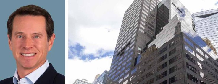 CBRE's Paul Amrich (top) and Neil King and 685 Third Avenue.