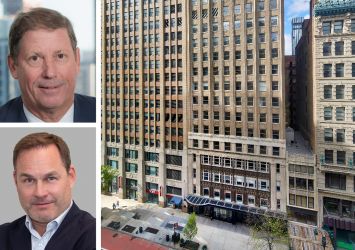 George Comfort & Sons's Peter Duncan (top), Cushman & Wakefield's David Rosenbloom, and 16 East 34th Street.