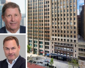 George Comfort & Sons's Peter Duncan (top), Cushman & Wakefield's David Rosenbloom, and 16 East 34th Street.