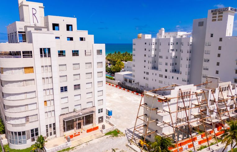 The former Raleigh Hotel in Miami Beach.