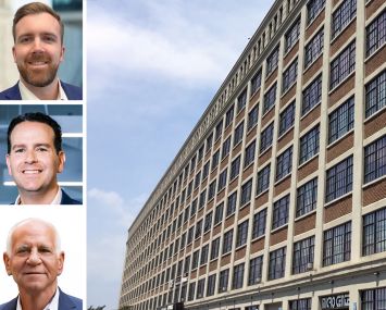 Madison Capital's Ryan Buoye (top), RTL's Lee Block (center) and Jeff Winick, and 850 Third Avenue, Brooklyn.