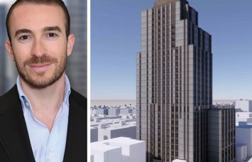S3 Capital's Steven Jemal and a rendering of 465 West 165th Street.