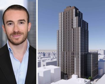 S3 Capital's Steven Jemal and a rendering of 465 West 165th Street.
