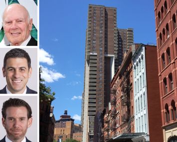 Vornado Realty Trust's Steven Roth (top), Stellar Management's Matthew Lembo (center) and Ryan Jackson, and Independence Plaza.