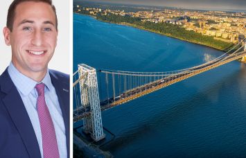 Westbridge Realty President Steven Westreich and an aerial view of Washington Heights.
