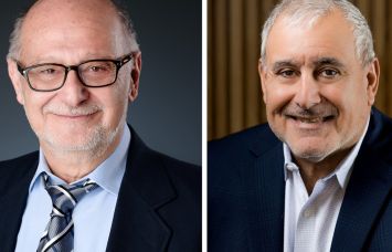 Industrial Realty Group's Stuart Lichter (right) and Sachem's John Villano.
