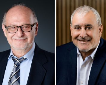 Industrial Realty Group's Stuart Lichter (right) and Sachem's John Villano.