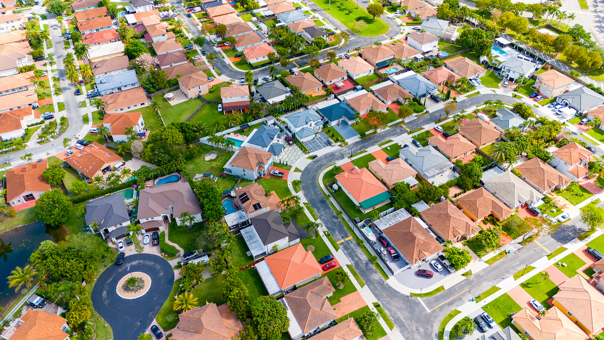 An aerial view of The Hammocks, Fla.