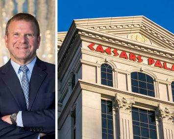 Tilman Fertitta and Caesars Palace Hotel & Casino in Las Vegas.