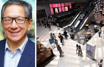 Macerich President and CEO Jackson Hsieh and shoppers at the Arrowhead Towne Center in Glendale, Ariz.
