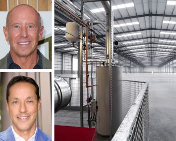 Starwood Property Trust CEO Barry Sternlicht (top), President Jeff DiModica, and an empty warehouse.