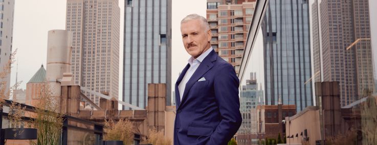 Tom Vecchione on the rooftop of Vocon's Rockrose project at 11 East 26th Street.