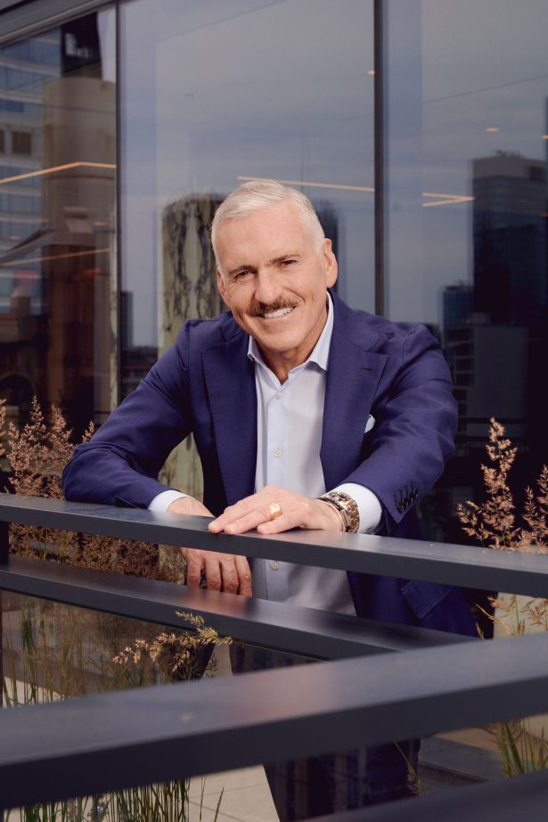 Tom Vecchione on the rooftop of Vocon's Rockrose project at 11 East 26th Street.