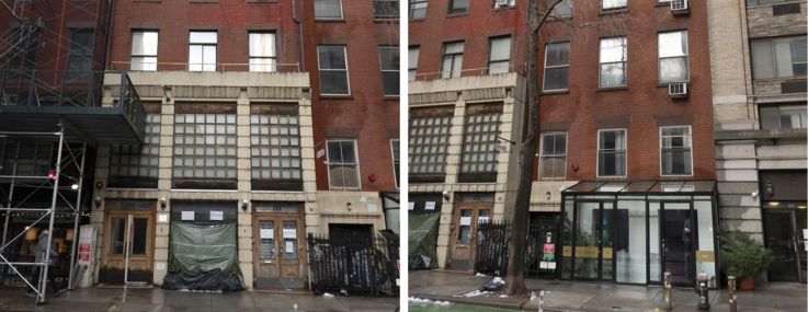 111 East 12th Street (left) and 113 East 12th Street.